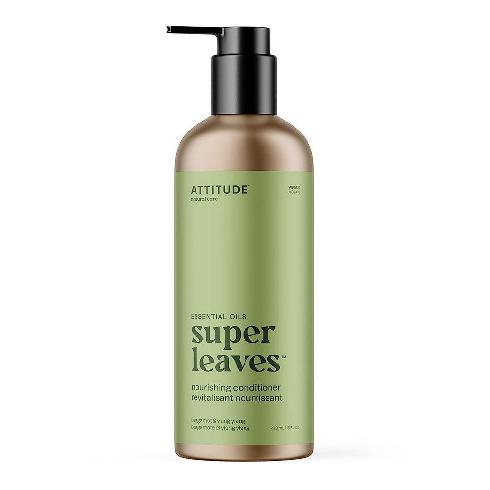 Attitude Super Leaves Nourishing Conditioner, Bergamot and Ylang Ylang, 16 Oz